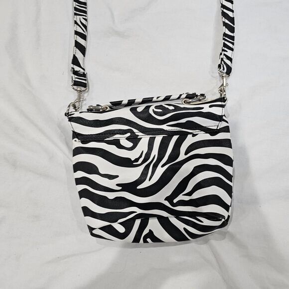 Y2k vintage emo scene zebra print crossbody bag - Picture 5 of 8